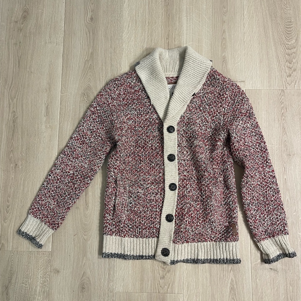 Cozy Knit Cardigan with Shawl Collar